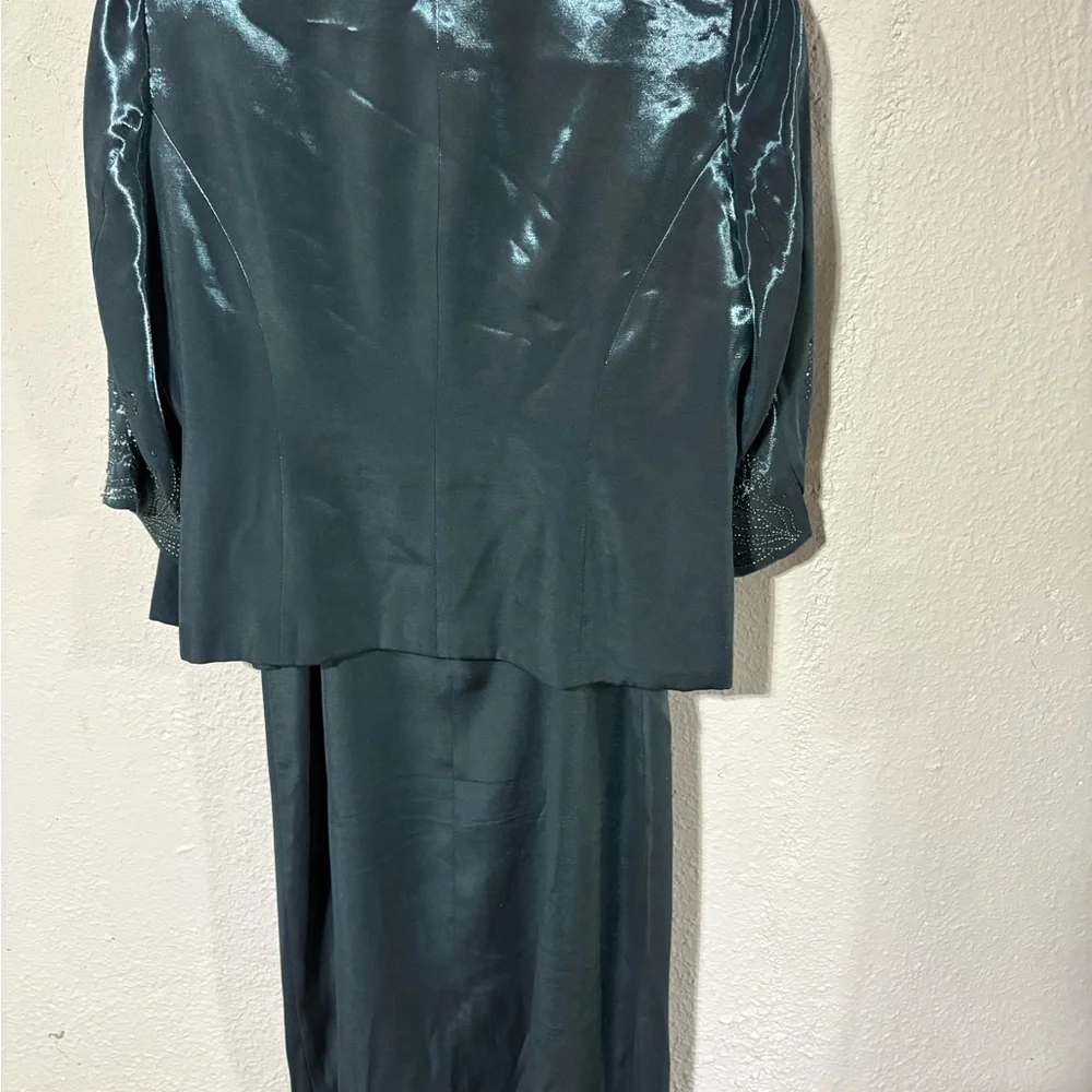 Alex Evenings Shimmering Teal Ensemble - Picture 4 of 13